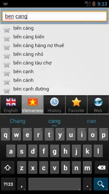 Vietnamese best dict android App screenshot 6